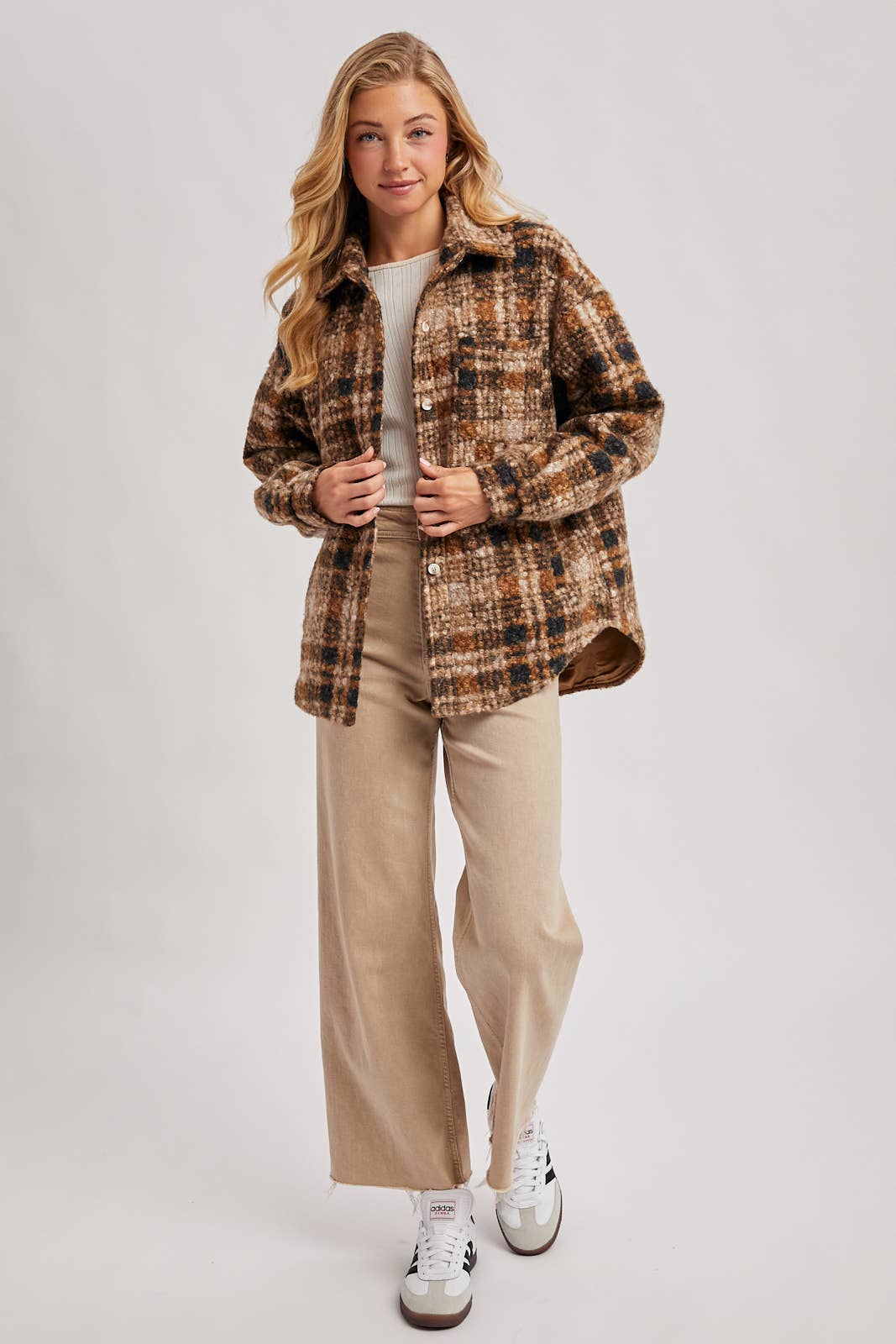 Bella Boucle Plaid Shacket