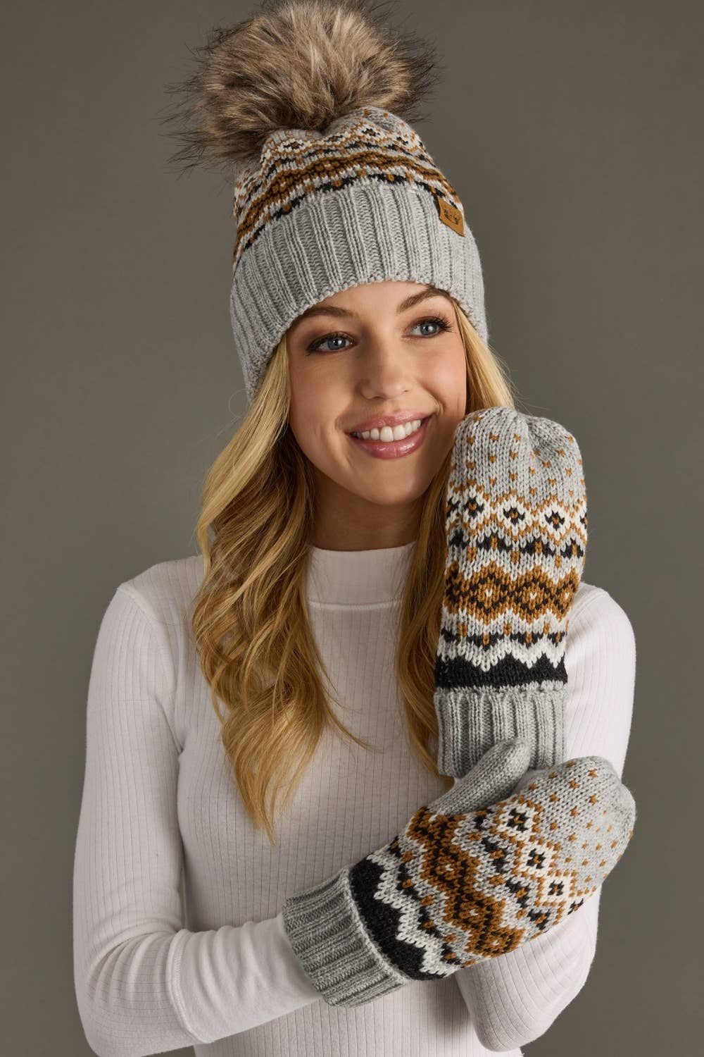 Vail Pattern Pom Hat