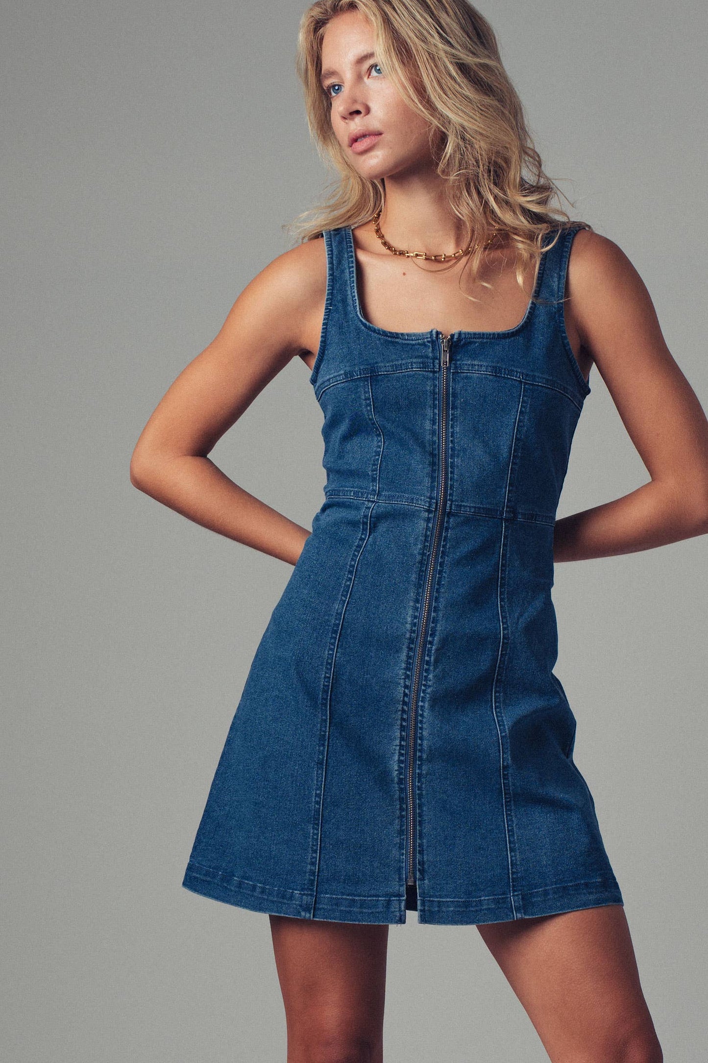 Brenna Denim Dress