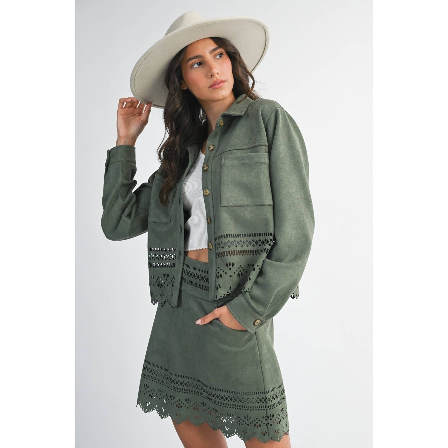 Reagan Laser Cut Jacket