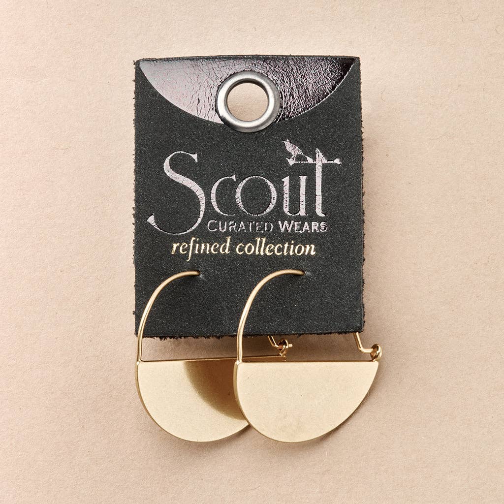 Lunar Hoop Earrings - Two colors