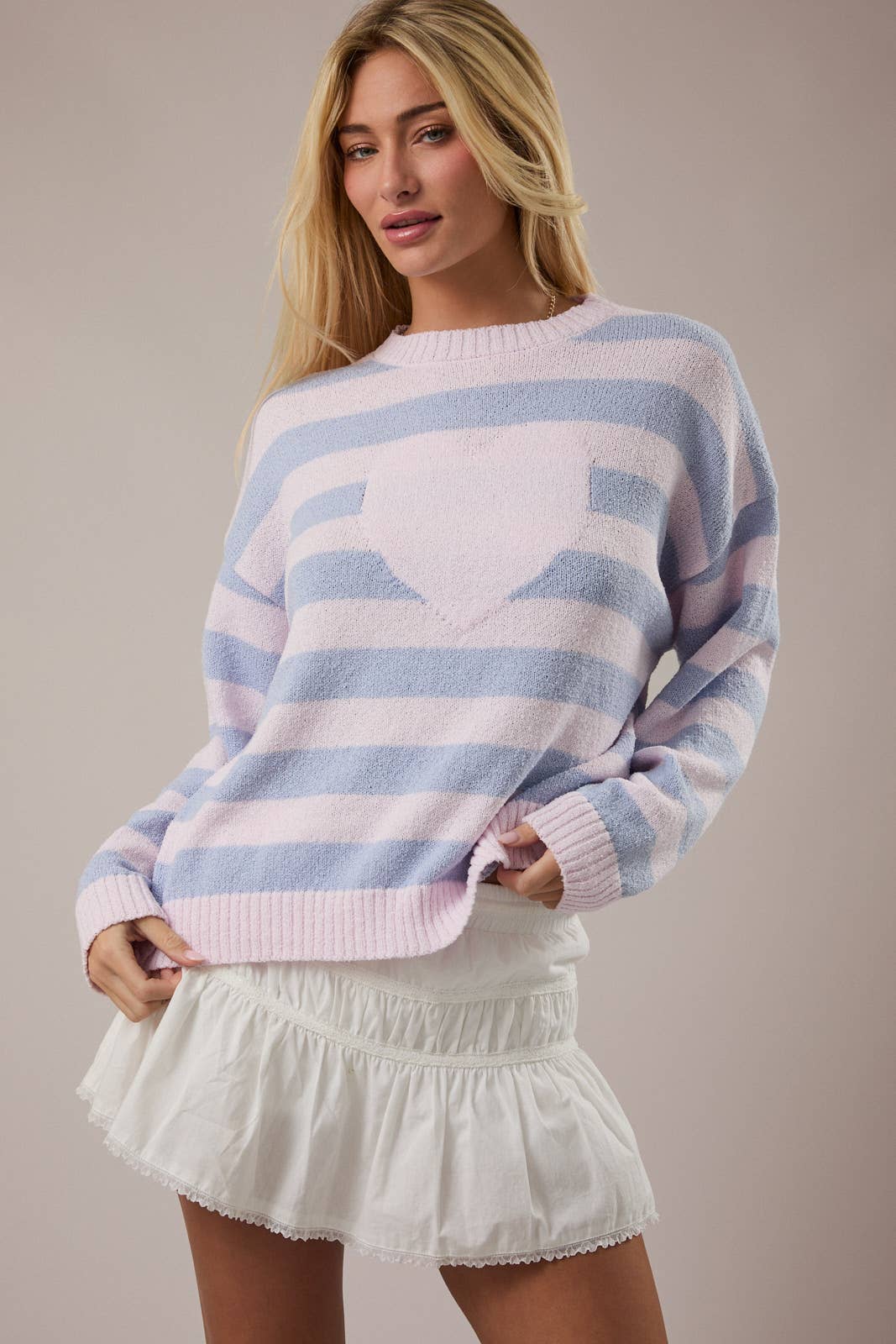 Juliet Heart Crew Sweater