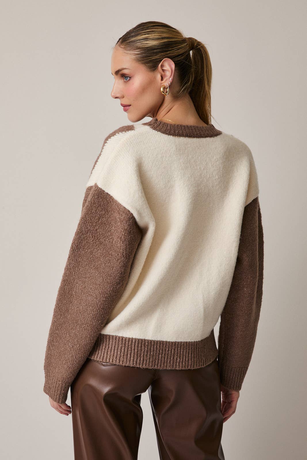 Parker Stitch Argyle Sweater