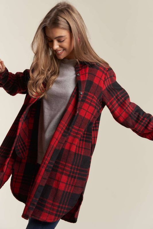 Denver Button Down Flannel Shacket