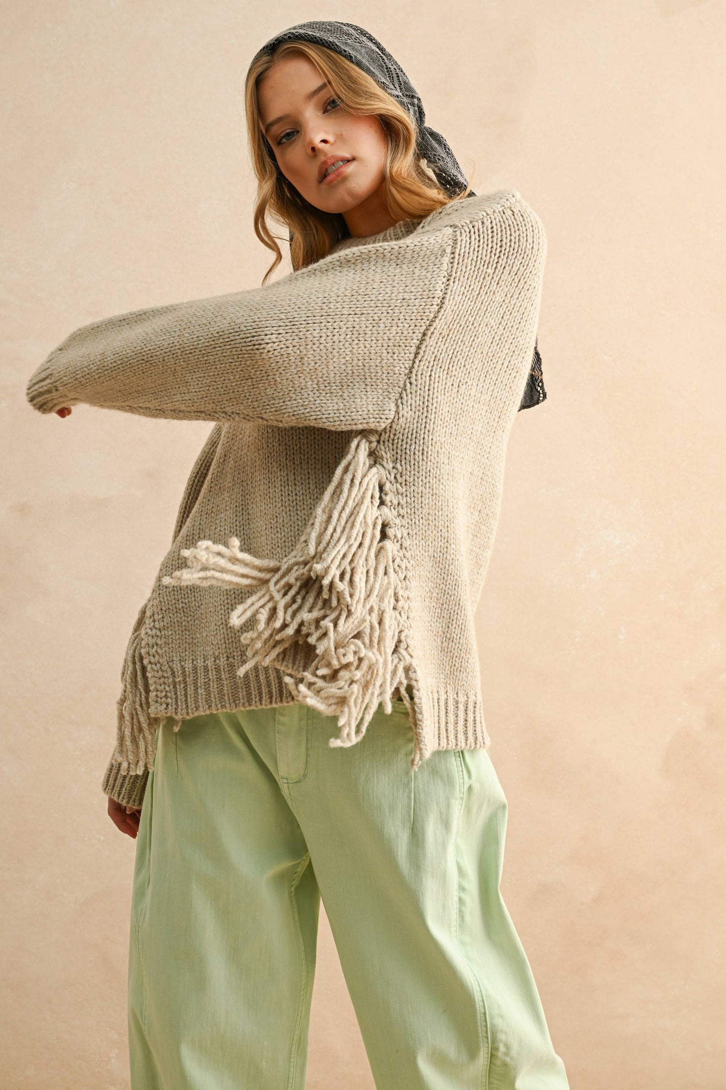 Aurora Fringe Sweater