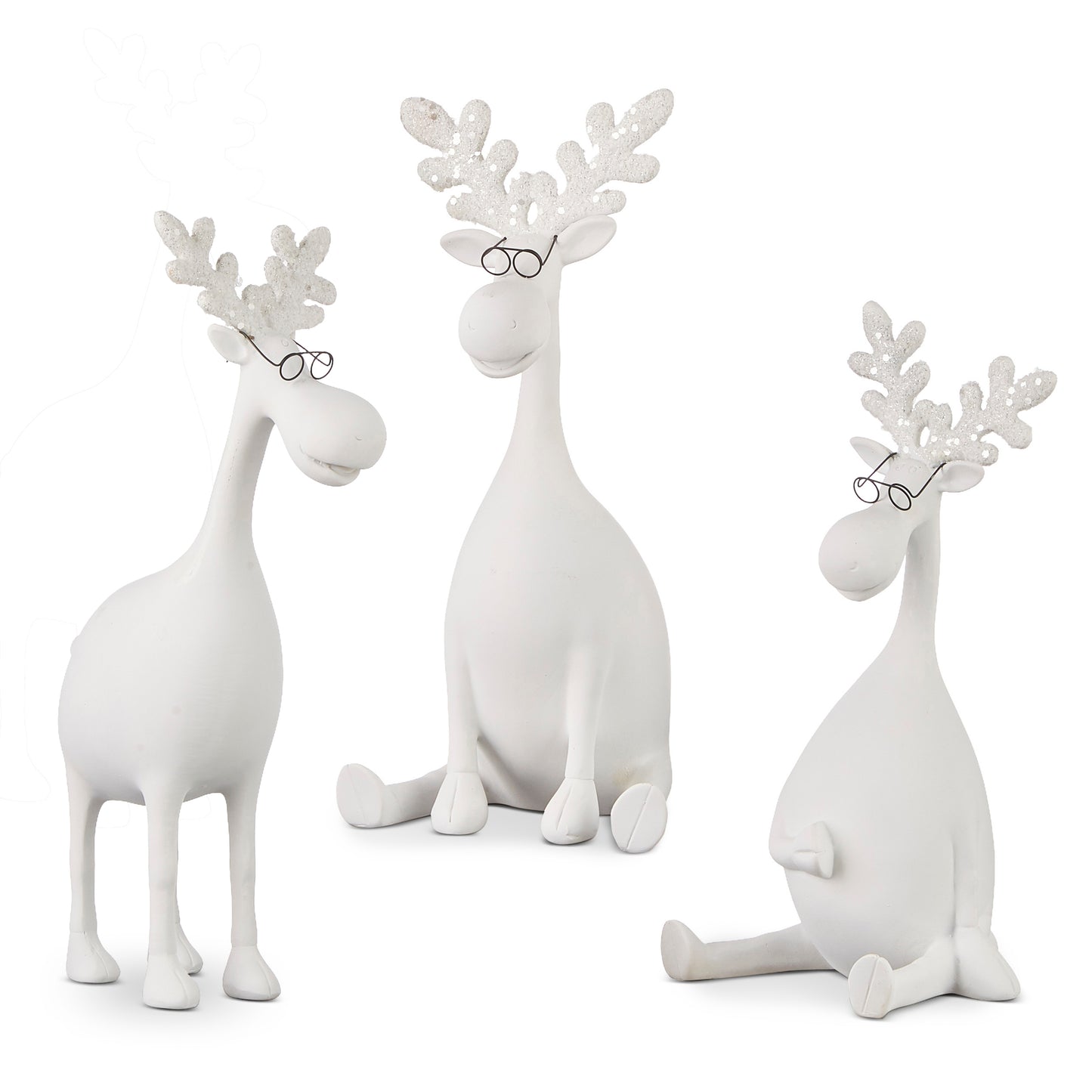 Christmas Moose with Glasses - Three Styles
