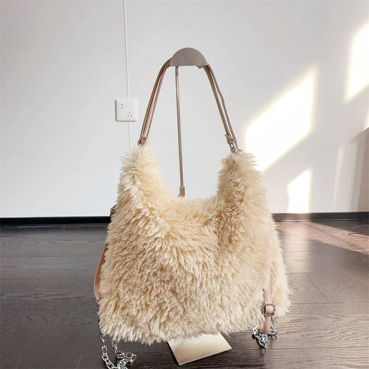 Celeste Plush Fur Bag