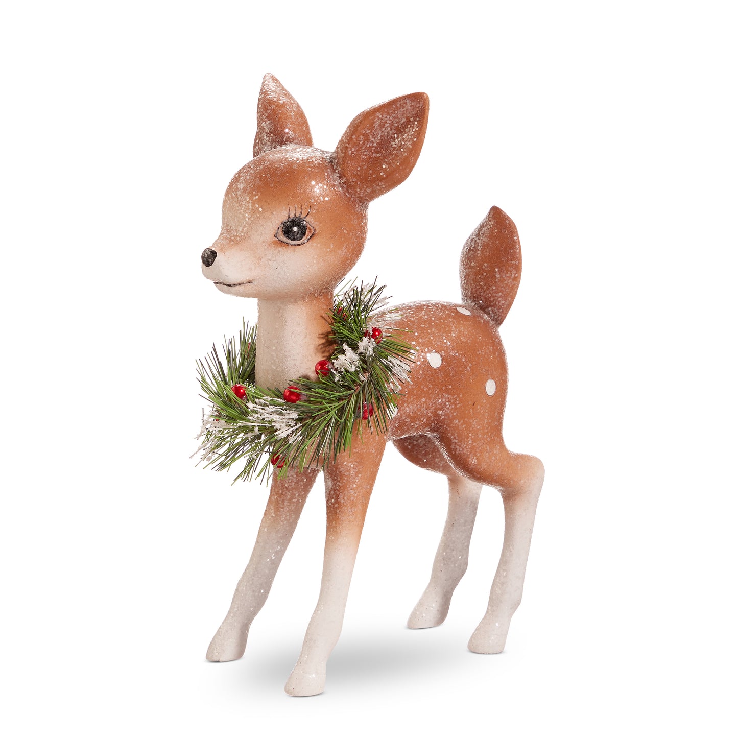 Retro Deer With Wreath- Two Styles