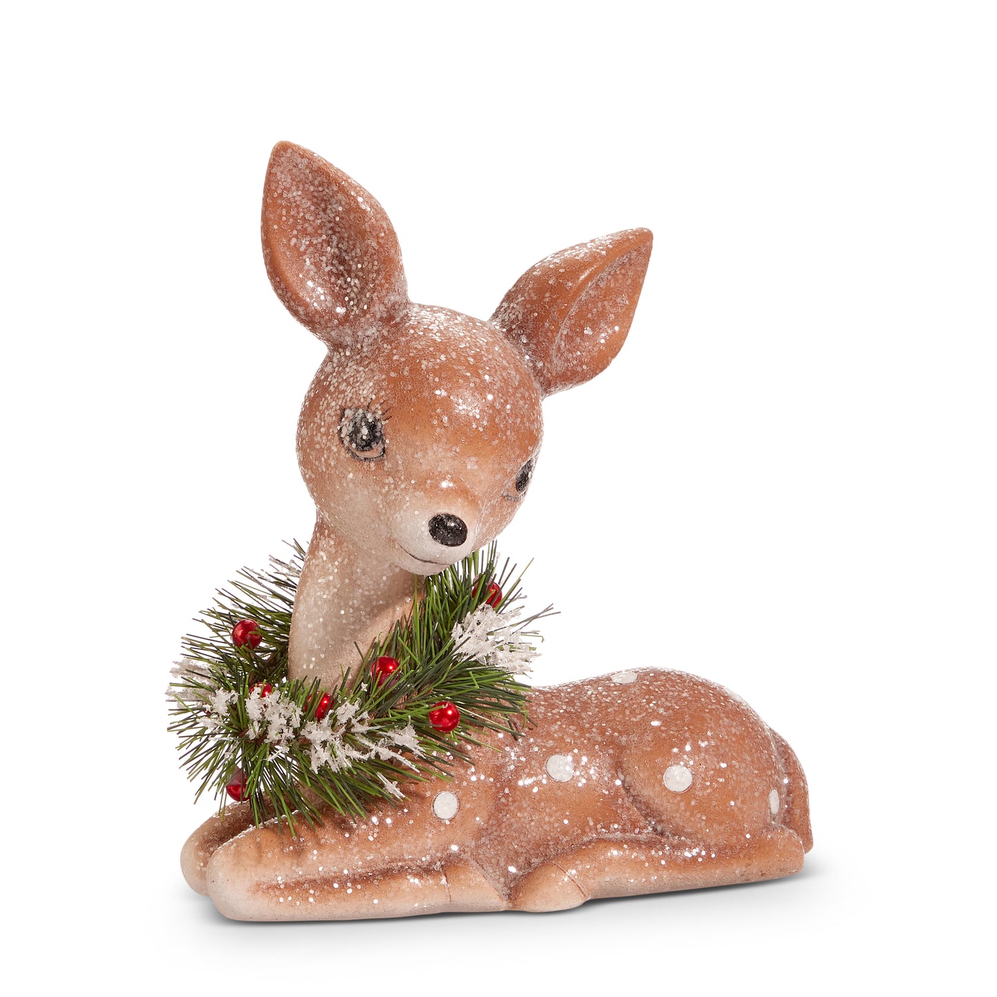 Retro Deer With Wreath- Two Styles
