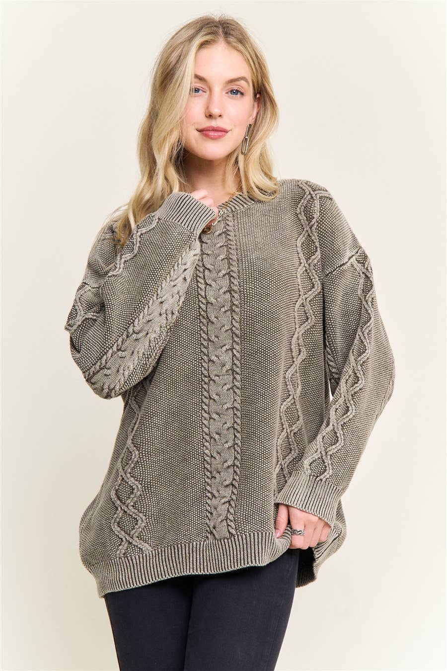 Harlow Vintage Crew Neck Sweater