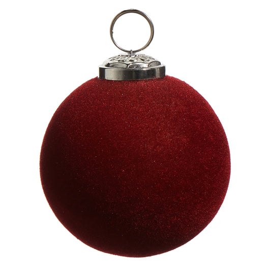 3" Winterberry Flocked Ball Ornament