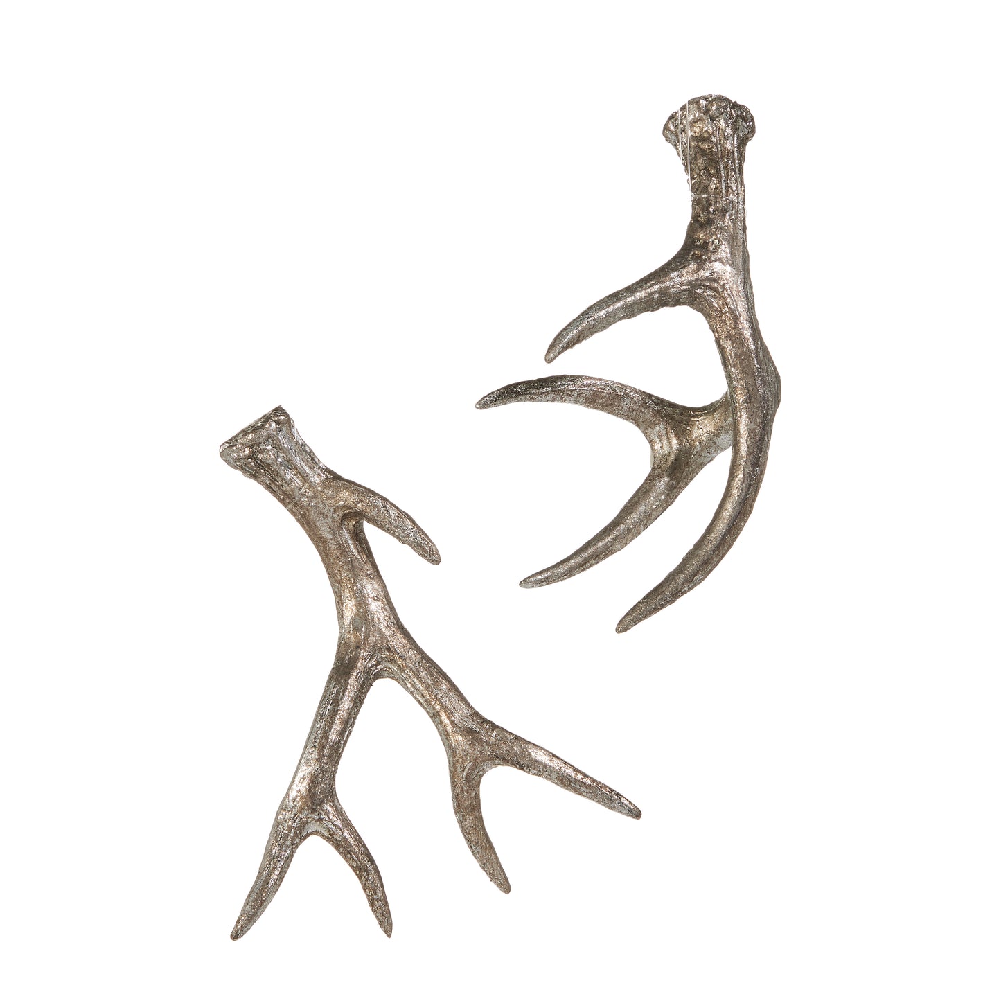 5.5" Pewter Antler Ornaments