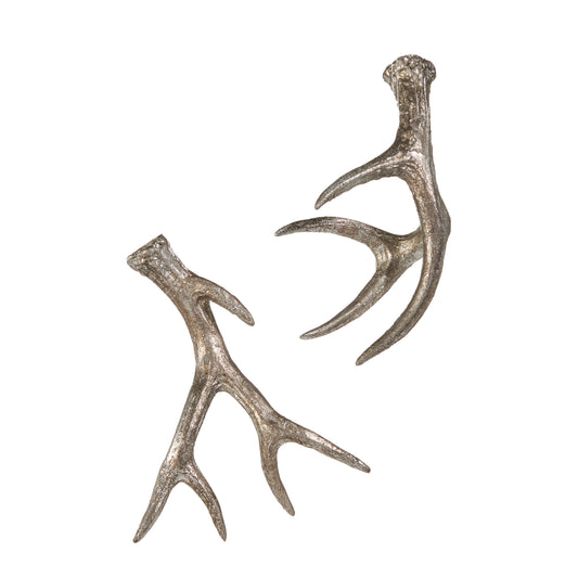 5.5" Pewter Antler Ornaments