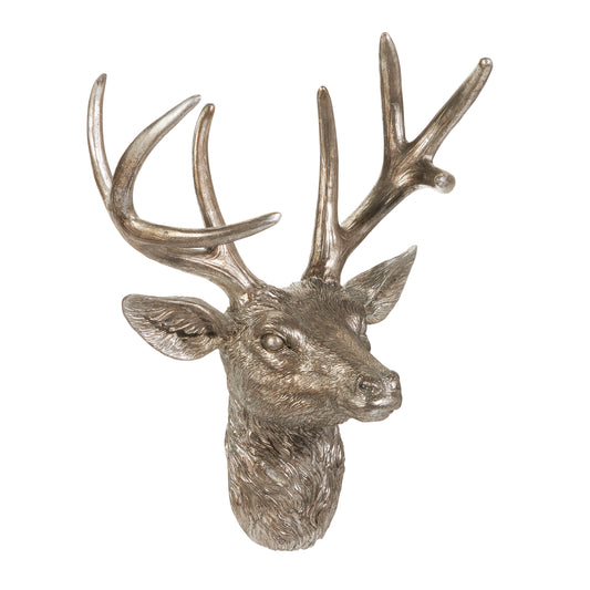 14.5" Pewter Deer Wall Bust