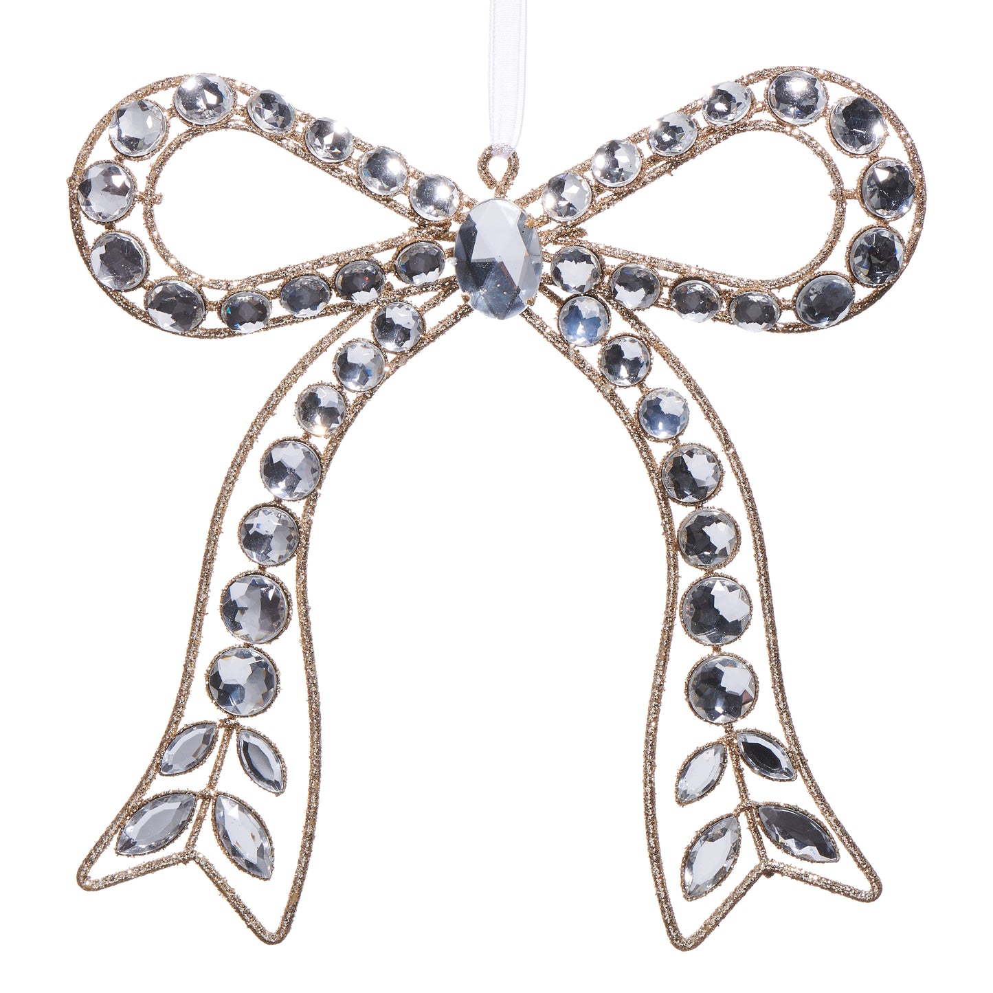 7.25" Jeweled Bow Ornament