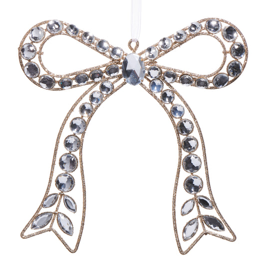 7.25" Jeweled Bow Ornament