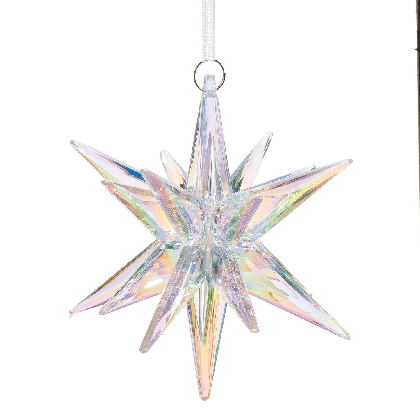 3.75" Iridescent Star Ornament