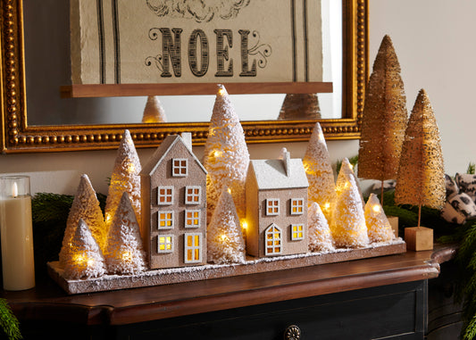 25.5" Snowy Christmas Village