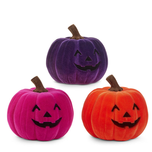 Velvet Jack-O-Lantern - Three Colors