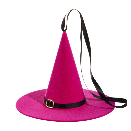 10" Velvet Hanging Witch Hat