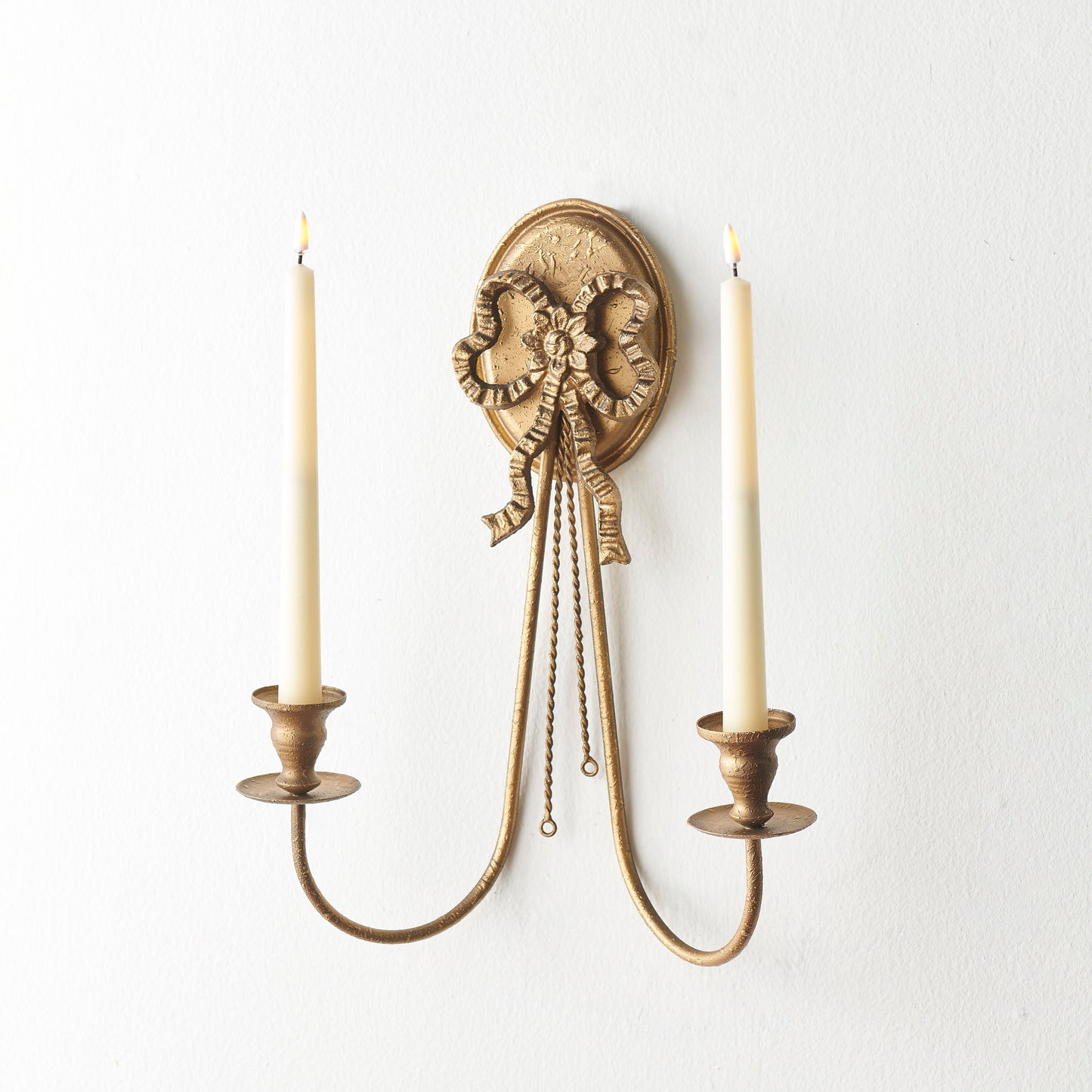 16.5" Gold Bow Wall Sconce