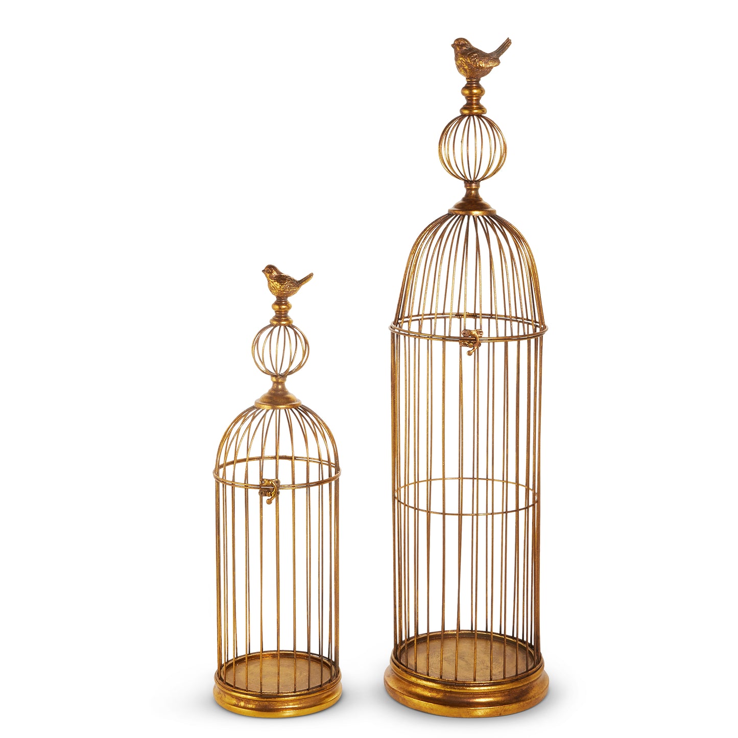 Distressed Gold Birdcages