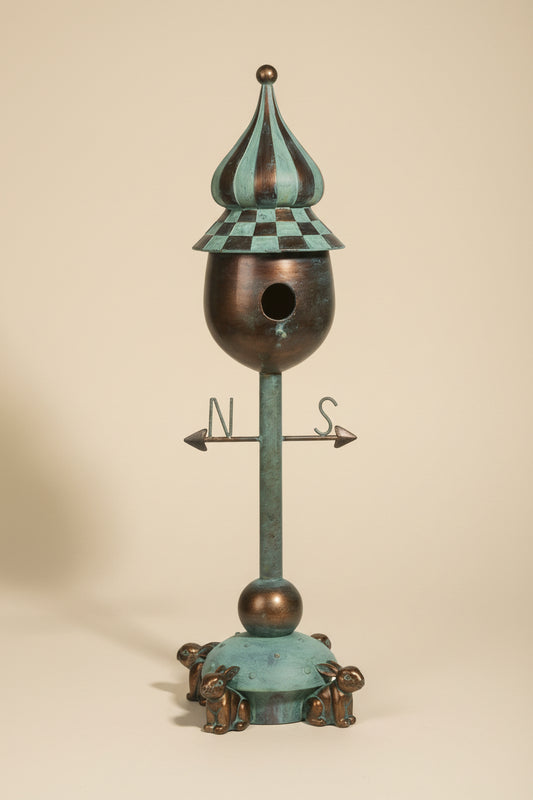 27.5" Checkerboard Bird House