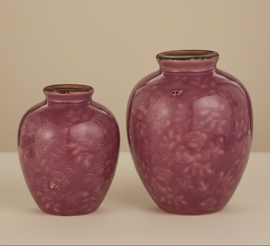 Carriage House Debossed Vases
