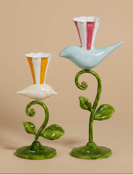 Bird On The Vine Candlesticks
