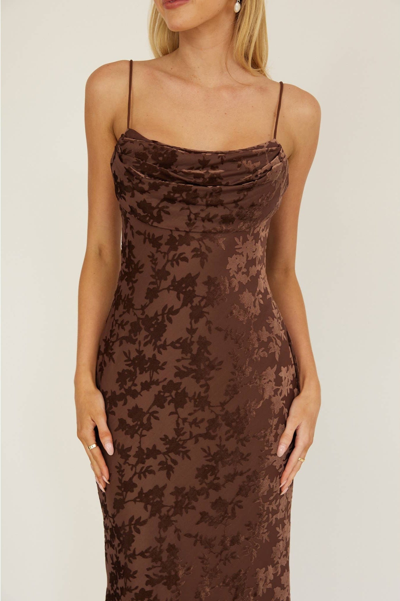 Leila Velvet Burnout Dress