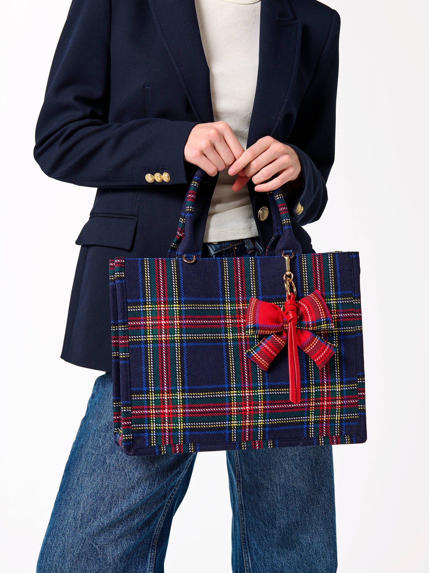 Christmas Plaid Bag Charm