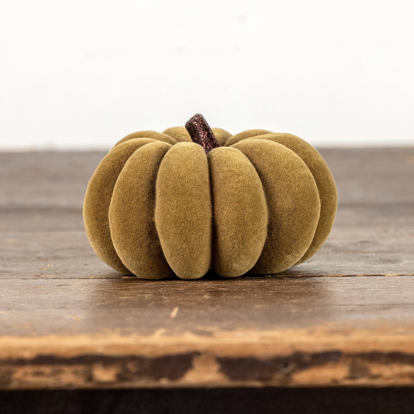 3" Flocked Pumpkin