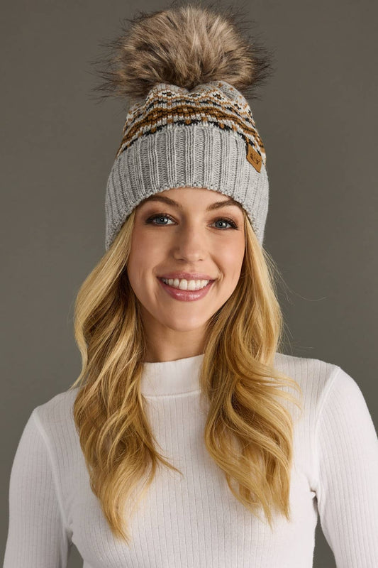 Vail Pattern Pom Hat