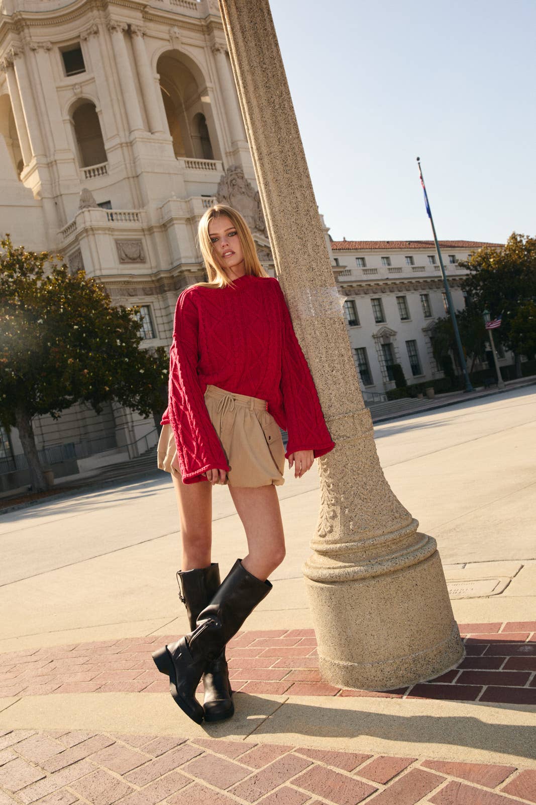 Jewel Cable Knit Sweater