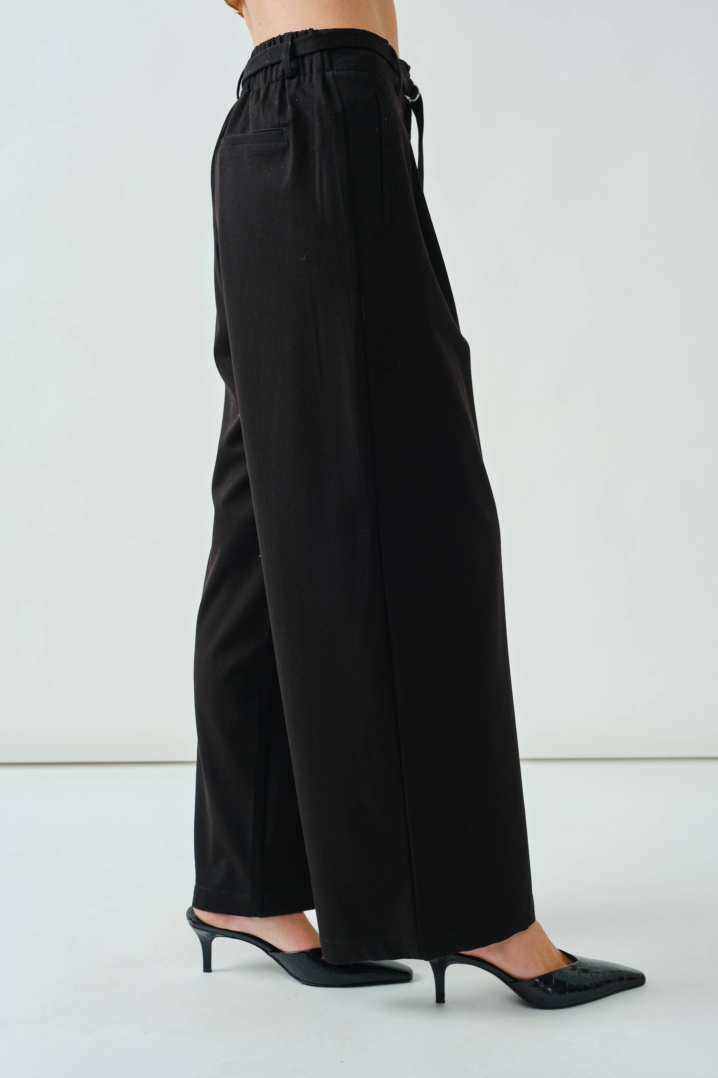 Jules Belted Wide Leg Trousers