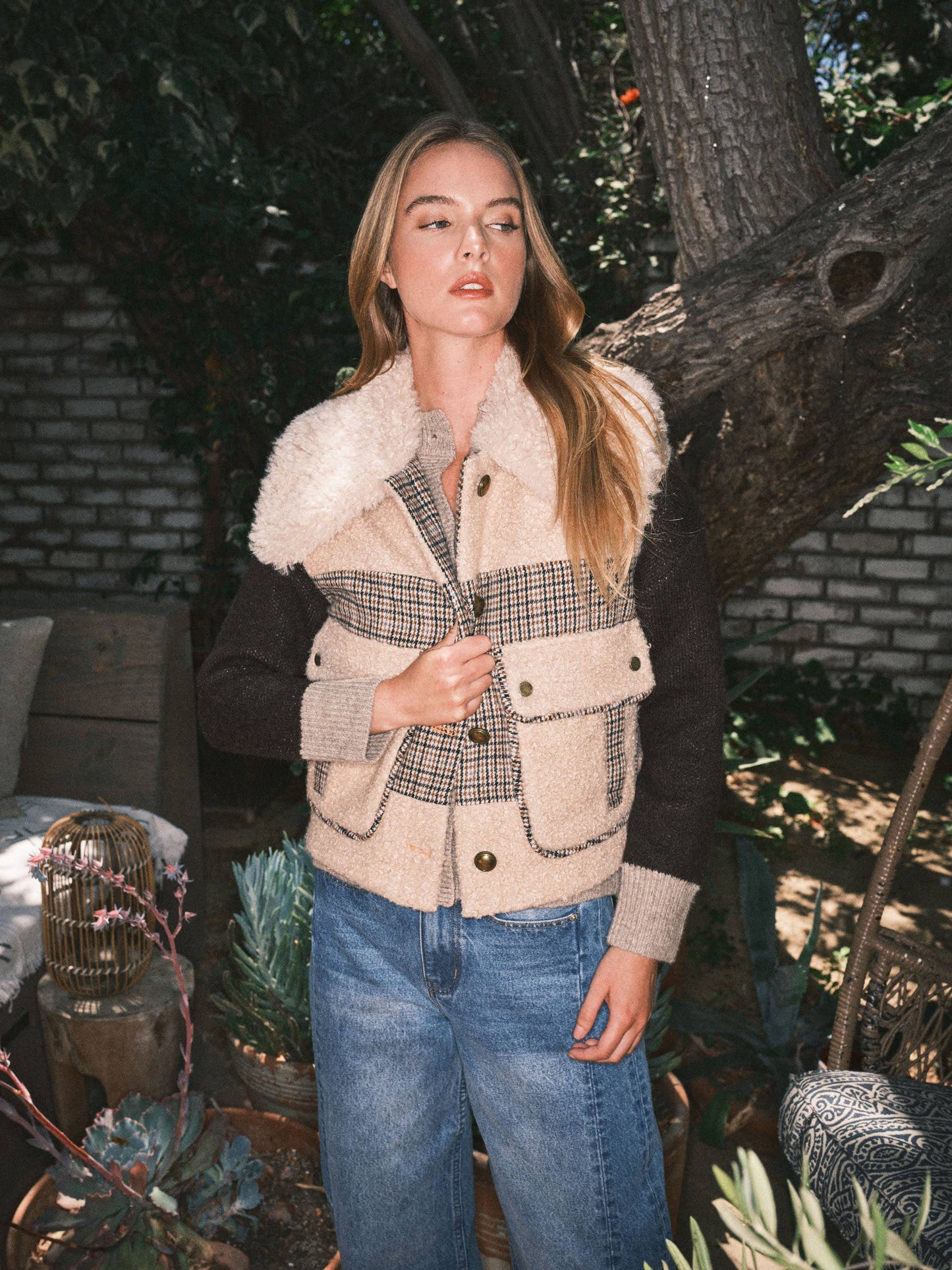 Blair Mixed Media Vest