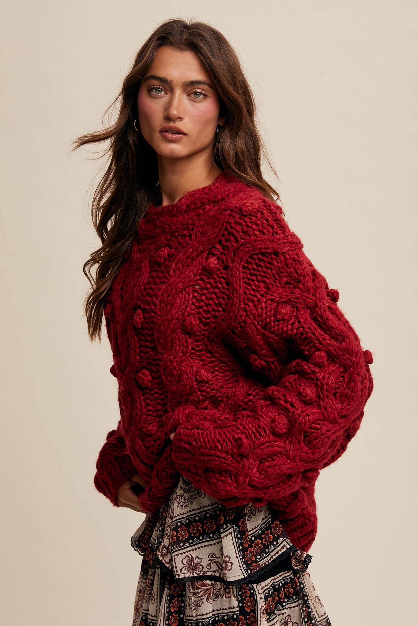 Penelope Chunky Knit Sweater - Two Colors