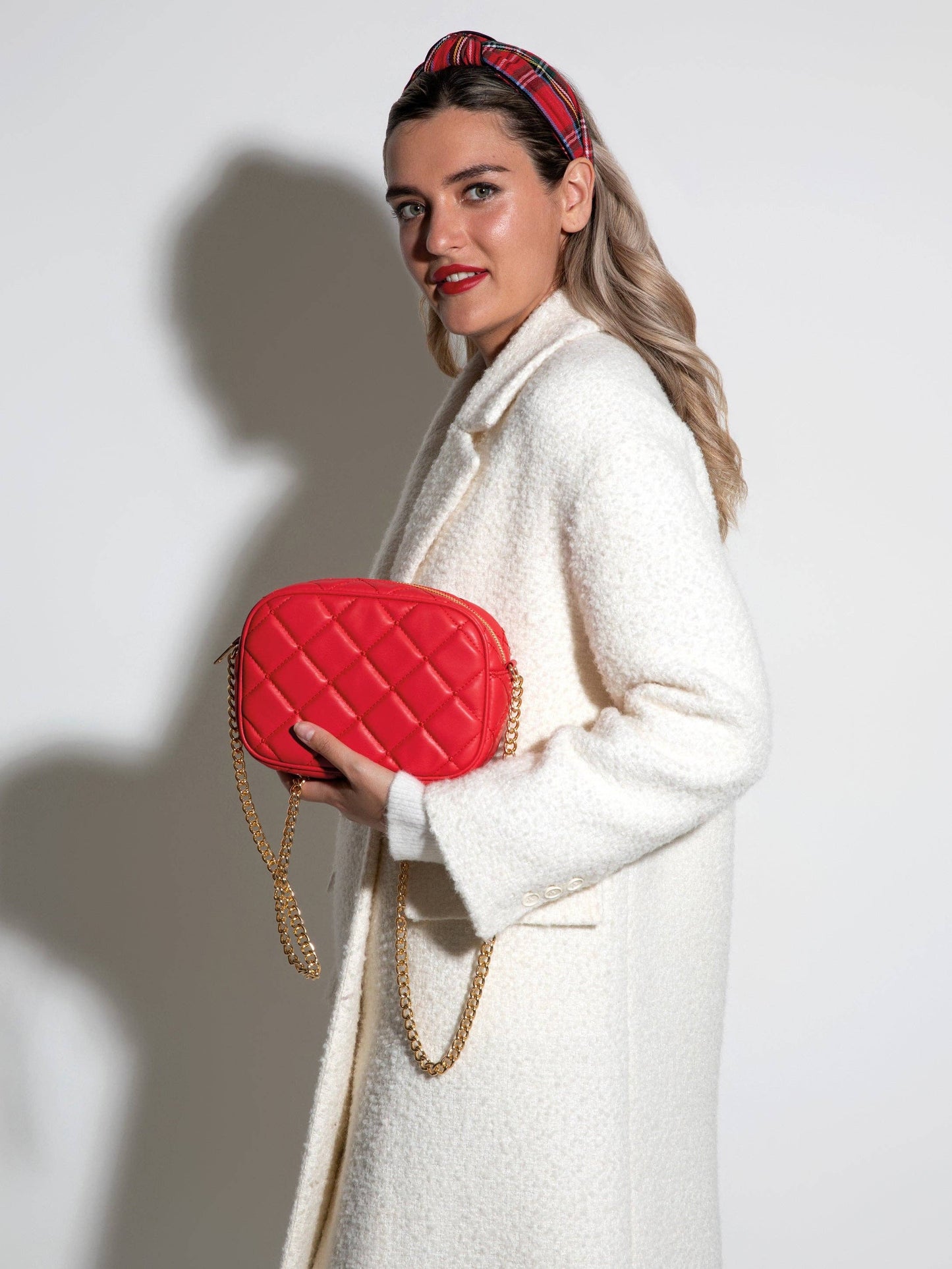 Knotted Christmas Plaid Headband