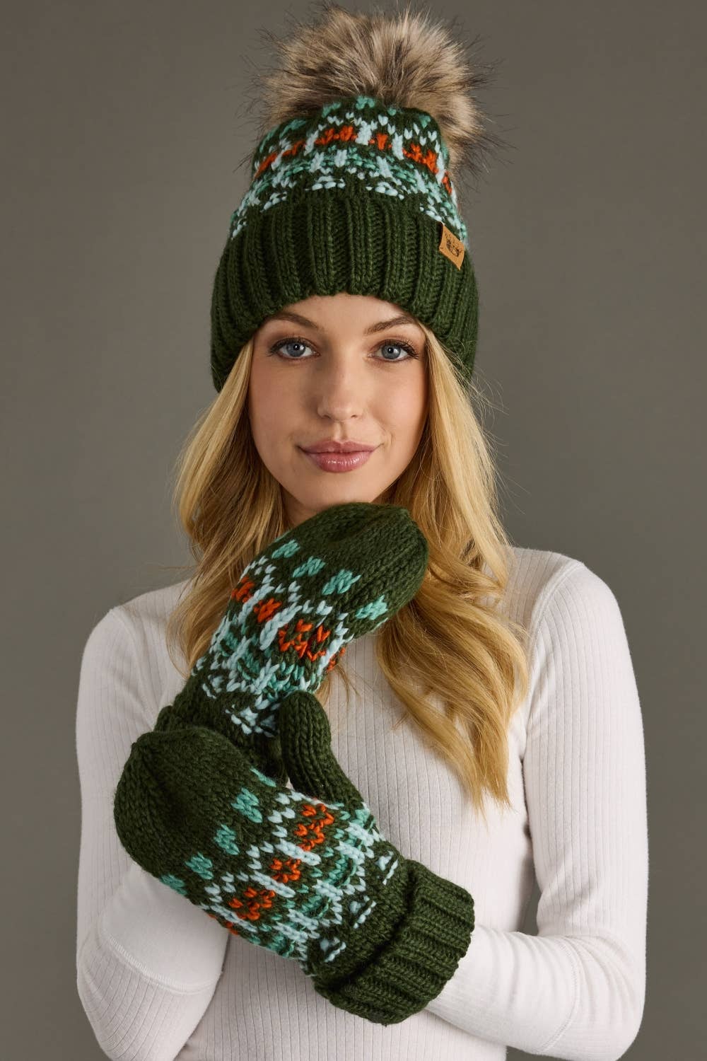 Midnight Frost Pom Hat