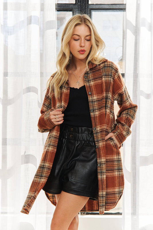 Kira Flannel Shacket