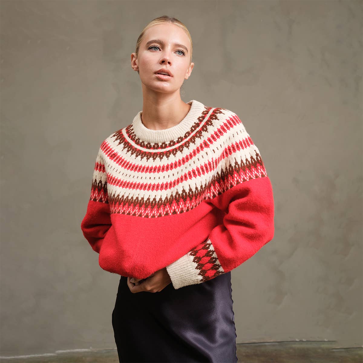 Merry Nordic Pattern Sweater