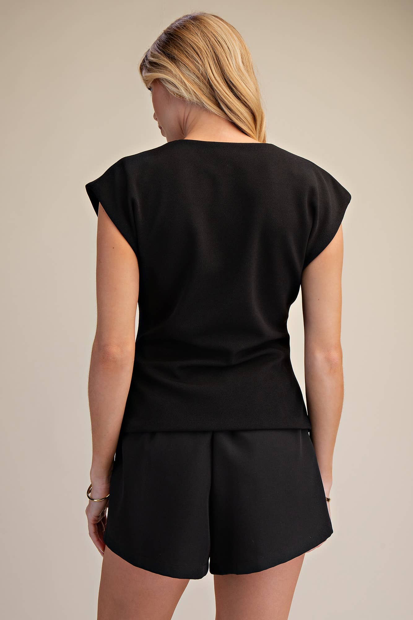 Ada V-Neck Fitted Waist Vest Top