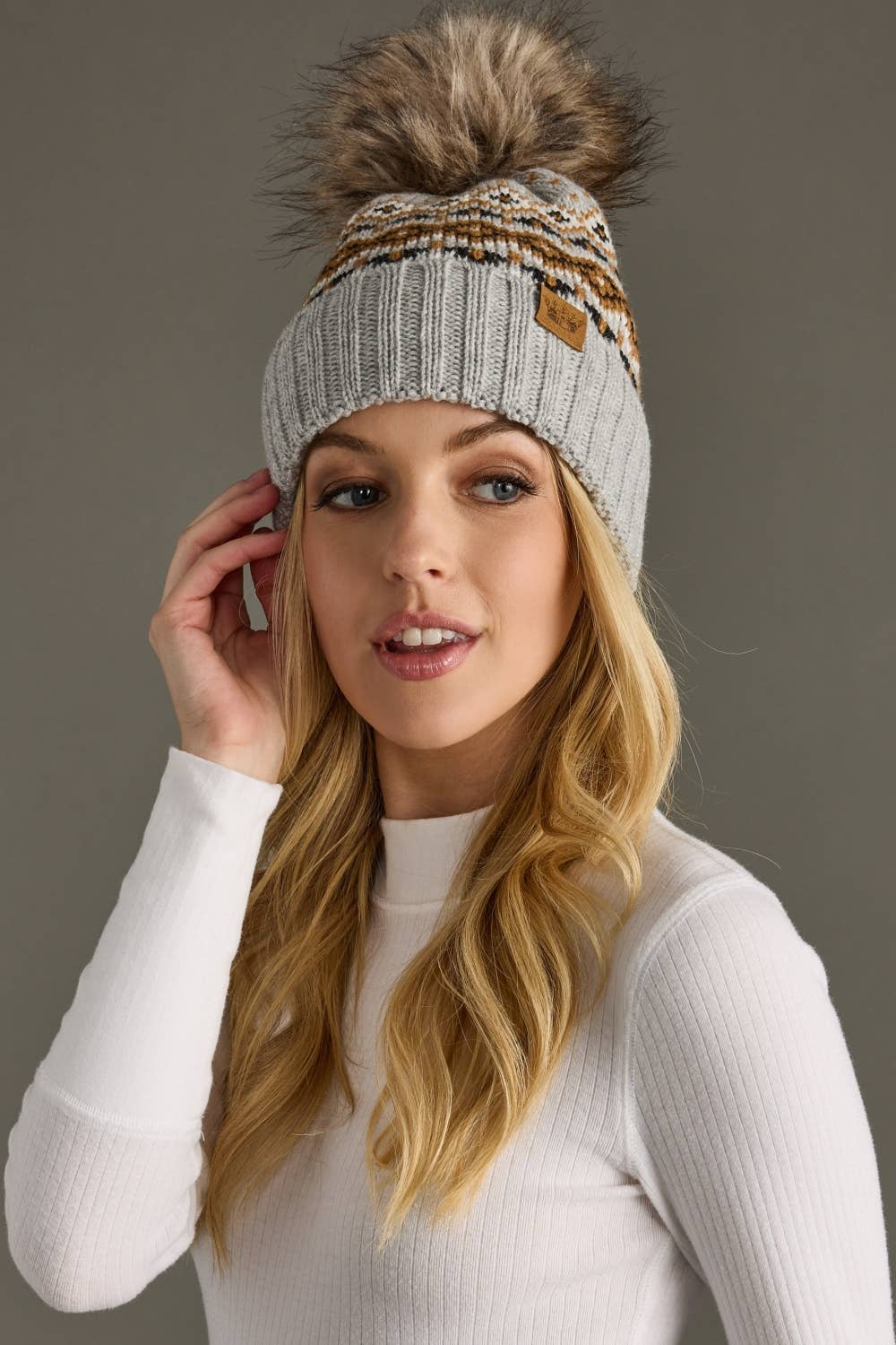 Vail Pattern Pom Hat