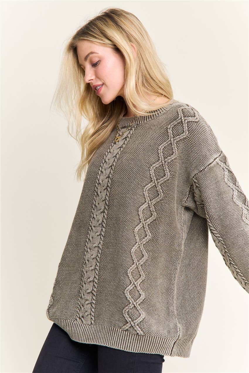 Harlow Vintage Crew Neck Sweater