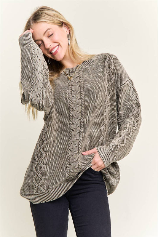 Harlow Vintage Crew Neck Sweater