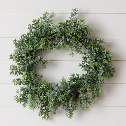 Whitewash Boxwood Wreath