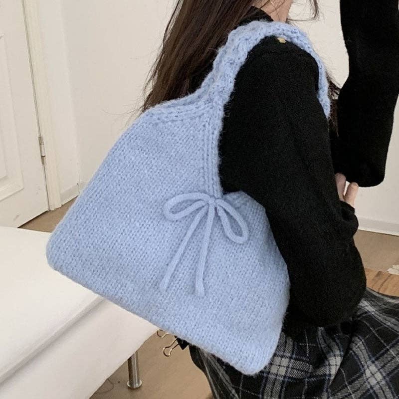 Dolce Bow Knit Bag