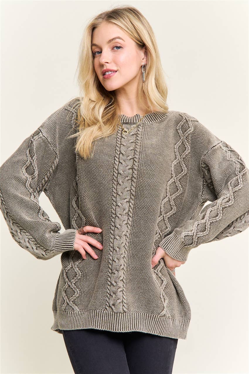 Harlow Vintage Crew Neck Sweater