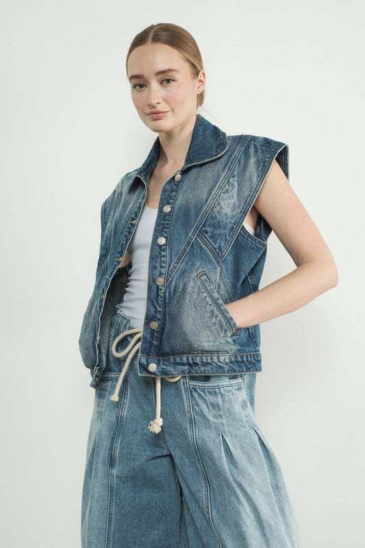 Sasha Denim Vest