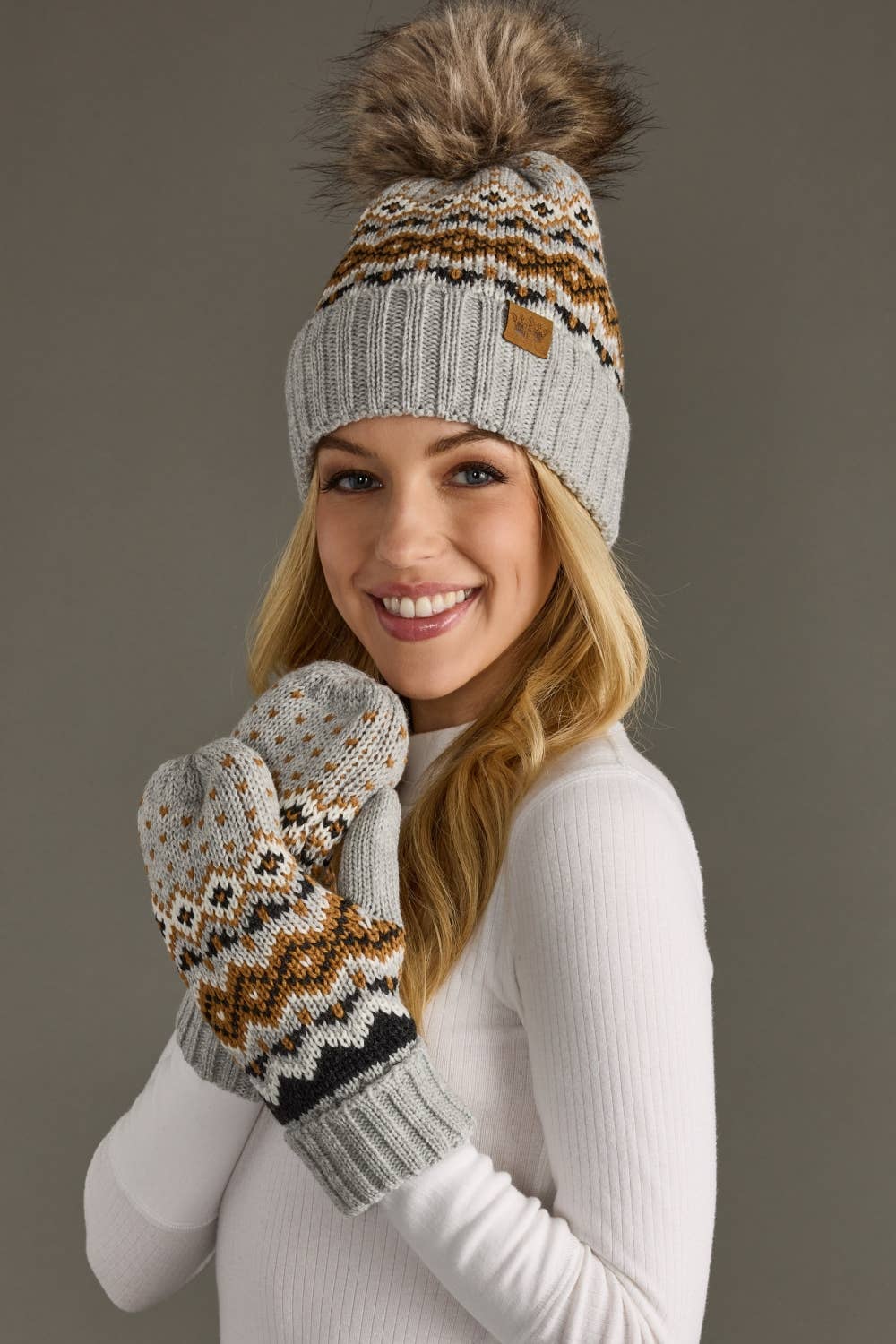 Vail Pattern Pom Hat